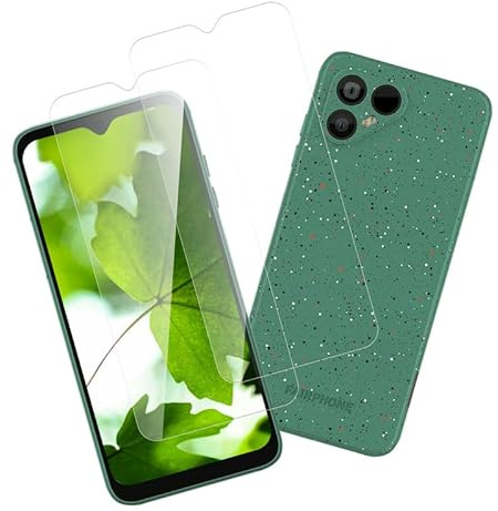 Joywing für Schutz Fairphone 4 Displayschutz, für 9H Kratzfest Panzerglas Fairphone 4 5G Schutzfolie, 2 Stück Folie Ultra-klar Schutzglas, Passt Perfekt Hartglas