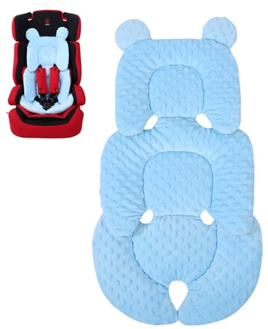 FUGLUS 1 Reductor de Asiento – Almohadilla Ajustable y Transpirable. Suave y Cómodo para Cochecito y Silla de Coche. Ideal para Recién Nacidos. ¡Color Azul!