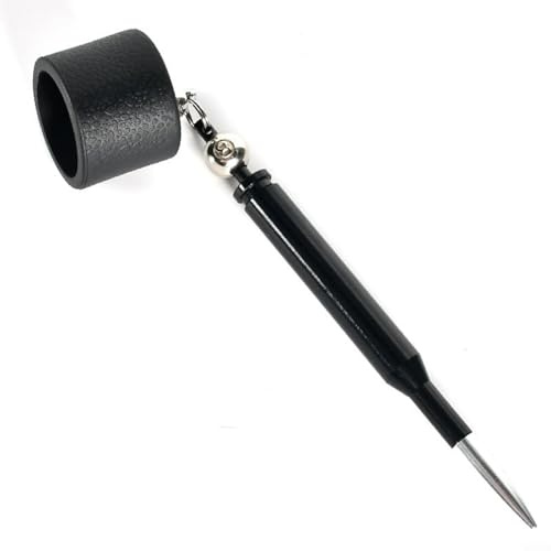 Gesso protettivo per accessori da biliardo, design leggero, per un facile trasporto (nero rotondo)