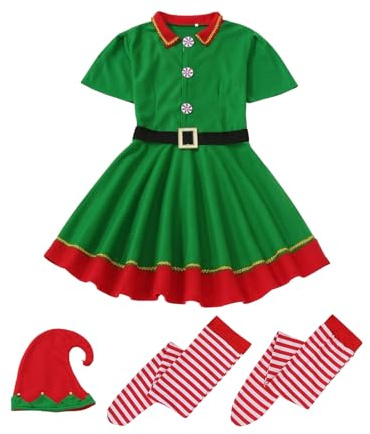 Jul Kostym Dräkt Andningsbar Utklädnad För Uppklädning Jultomte | Julfigur Barn Cosplay Kläder För Studenter Elever Barn Födelsedag Drama Skola Evenemang Parade