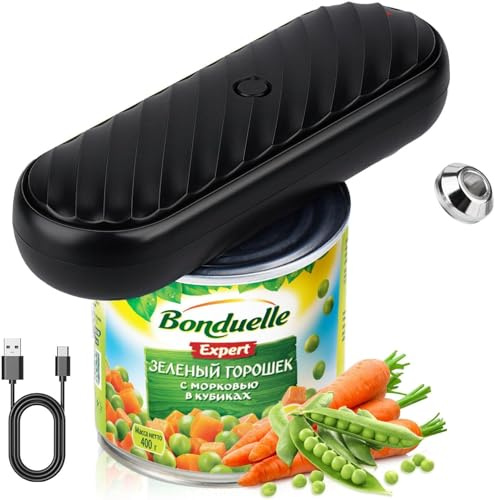 2025 Neu Dosenöffner Elektrisch, Elektrischer Dosenöffner für Senioren Ohne scharfe Kanten - für Alle Dosengrößen mit Automatikstopp - Büchsenöffner für Kinder, Köche, Tierhalter