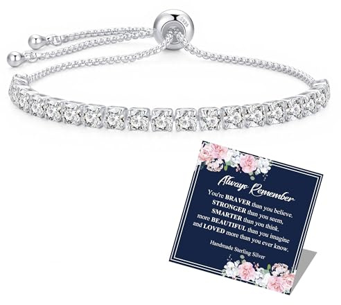 BMMYE Tennis Bracelet for Women Adjustable Birthday Gifts