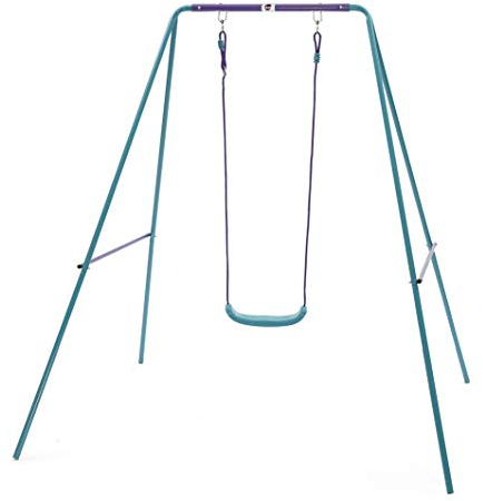 Plum Single Metal Garden Swing Set