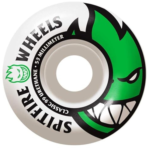 Spitfire Bighead Skateboard Wheel 53mm Green