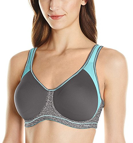 Freya Women's Full Coverage Active Underwire Molded Sports Bra, Grey (Carbon), 30H