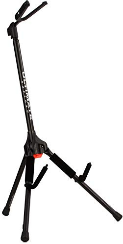 Ultimate Support GS-200 Genesis Series Plus Guitar Stand with One Click Push-Button Locking Leg Mechanism Secure Head Stock Yoke Support Arms - 17661
