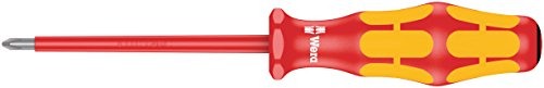 Wera 165 i PZ VDE-isolierter Kreuzschlitz-Schraubendreher, PZ 0 x 80 mm, 1 Stück, 05006160001
