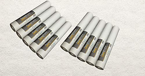 Indesign 10 x tuff stuff woodchip wallpaper white paintable medium grade paste wall