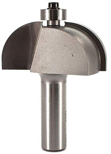 Whiteside Router Bits 1807 Cove Bit med 3/4-tums radie 5 cm stor diameter och 7/8-tums skärlängd