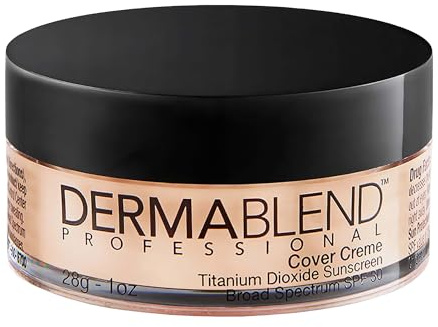 Dermablend Cover Creme High Coverage Foundation with SPF 30, 0C Pale Ivory, 1 Oz.