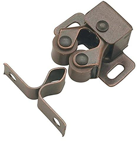 Merriway BH04476 Doppelter Rollen/Schrankschnäpper bronziert, Weiß, 15 Stück