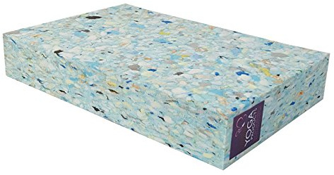 1 x Ruth White Recycled Chip Foam Full Height Yoga Block, 5cm / 2 inch