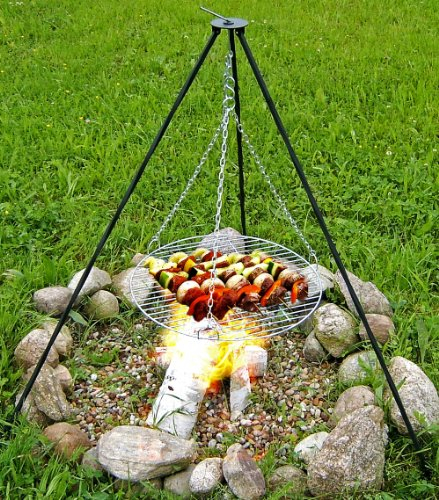 Schwenkgrill,Grill,Feuerstelle,Dreibein,Standgrill 120cm Ständer + 50cm Rost