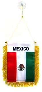 AZ FLAG Vimpel Mexiko 15x10 cm Minivimpel Mexikansk 100D Polyester Sugkopp