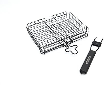 GrillPro Deluxe Grillkorb mit abnehmbarem Griff, antihaftbeschichtet, 24876