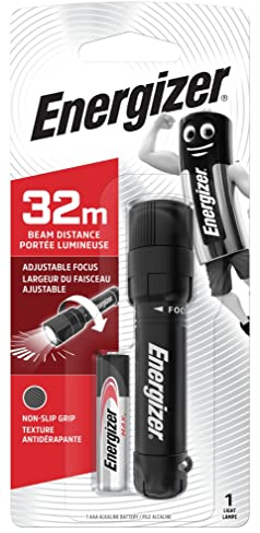 Energizer Lampe de Poche X Focus LED, Lampe Torche avec Faisceau Ajustable, Robuste et Résistante