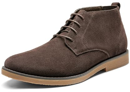 Bruno Marc Chukka vinterstövlar herr klassiska vardagliga klädstövlar Chukka herrstövlar, Mörk Marr N, 48 EU