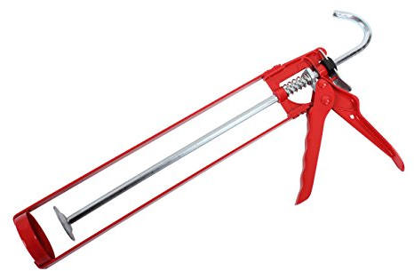 Pistola de calafateo esquelética extra fuerte ProDec para aplicar cartuchos de 400 ml y 310 ml de masillas, selladores, siliconas y adhesivos - Aplicador profesional de alta resistencia