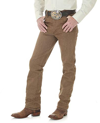 Wrangler Herren Slim Fit Cowboy-Schnitt Jeans, Schwarzer Whiskey, 36W / 32L