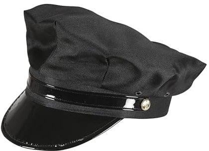 W WIDMANN MILANO Party Fashion 03608 - Hut Chauffeur, Schwarz, Fahrer, Hut, Kopfschmuck, Accessoire, Mottoparty, Karneval