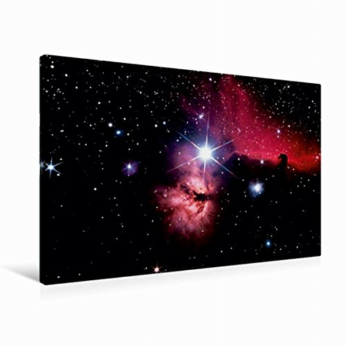Premium Textil-Leinwand 90 x 60 cm Quer-Format Gürtelregion im Sternbild Orion | Wandbild, HD-Bild auf Keilrahmen, Fertigbild auf hochwertigem Vlies, Leinwanddruck von MonarchC