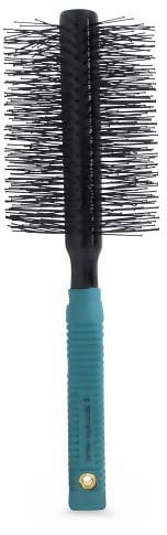 Spornette Double Stranded XL Round Brush, Nylon Bristles - Round Brush for Straightening, Anti-Frizz, Detangling, Volumizing - Styling for Wavy & Curly, Medium & Long Hair Lengths (2.75 Inches)