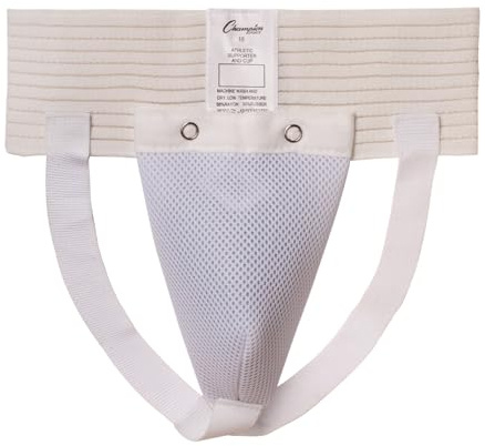 Champion Sports Men's Athletic Supporter (White, Large)