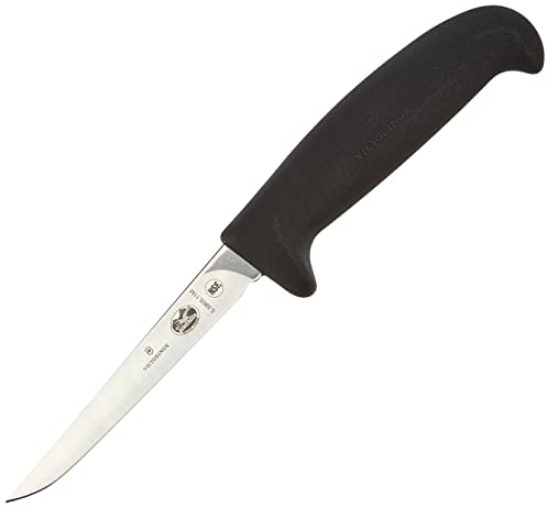 Victorinox, coltello da cucina per volatili, nero, 11 cm, manico in nylon, bianco