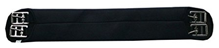 Amka Soft Sangle de selle longue sangle Noir Sangle de selle en néoprène