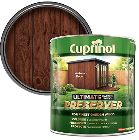Cuprinol CUPGWPREAB4L 4L Ultimate Garden Wood Preserver - Autumn Brown