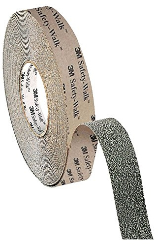 3M Nastro Antiscivolo Safety-Walk Resilient Medio 370 Grigio, 25 mm X 18.3 m, Confezione da 1