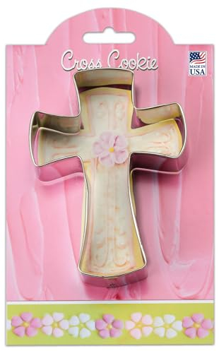 Ann Clark Cookie Cutters Cross Cookie Cutter 4.25 with Recipe Card, Made in USA