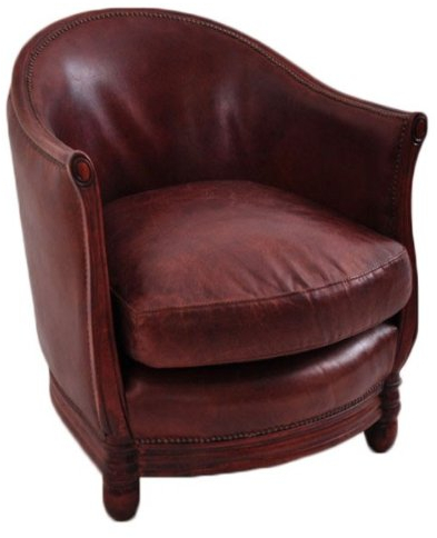 Cocktailsessel Cork Vintage Leder Echtleder Sessel