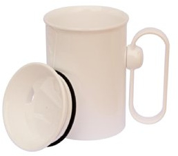 SAH handSteady Drinking Cup for Elderly non-spill, Drinking Cup for Tremor, Parkinson’s, Arthritic Hands, Cup with Handles & Anti-Spill Lids
