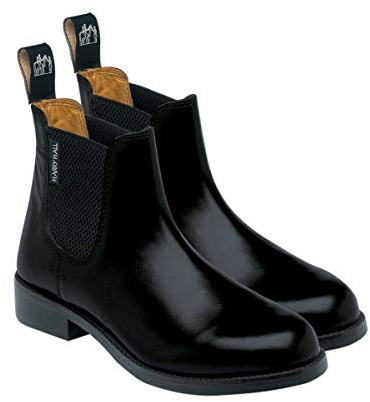 Harry Hall Buxton Jodhpur Horse Riding Boots Women's | Equestrian Leather Competition Yard Pull On Shoes