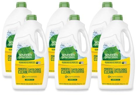 Seventh Generation Lemon Scented Automatic Dishwasher Gel (6x45 OZ) (Value Bulk Multi-pack)