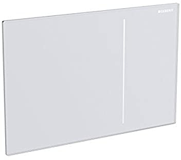 Geberit, Piastra di azionamento per cassette di risciacquo a 2 pulsanti, da incasso Sigma 70 115.620.SI.1, bianco, 115620SI1