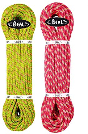 Beal Legend 8.3mm 2X 50m Grün-Pink, Kletterseil, Größe 2 x 50m - Farbe Green - Pink