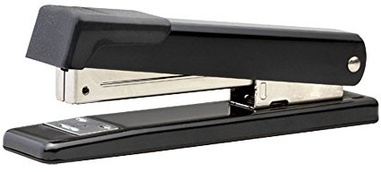 Bostitch B515-BLACK - Pinzatrice da scrivania B515, capacità 20 fogli, spessore 12 x 6 mm, colore nero