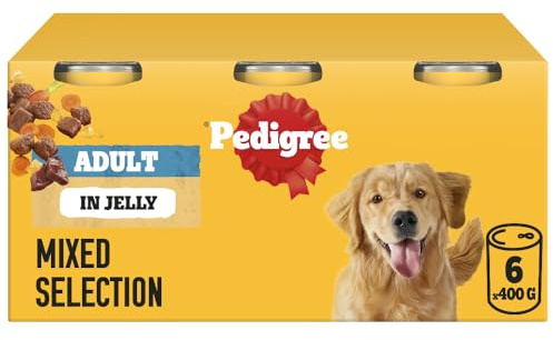 Pedigree Adult - Wet Dog Food - for Adult Dogs - Can Meaty Meals in Jelly - 6 x 400g (Pack of 4)