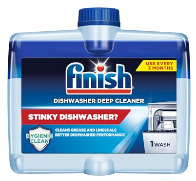 Finish Dishwasher Cleaner Liquid, Deep Cleans Hidden Grease & Limescale, Fights Odors & Maintains Performance, 3 Month Supply, 8.45oz, 1 Bottle