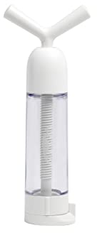 Chef'n GarlicMachine Garlic Press, Handheld Twist Garlic Crusher, Store Whole Cloves in the Fridge, White, 4 x 20 cm