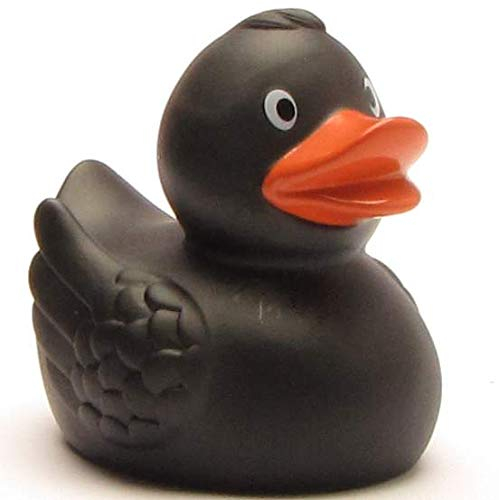 DUCKSHOP| Canard de Bain Merle noir |Canard de Plastique | L: 7,5 cm