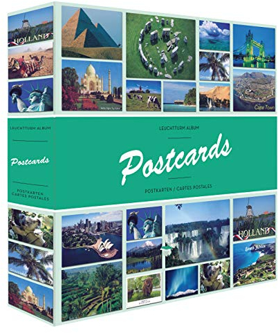 Leuchtturm 347771 Scrapbook - Album di Cartoline per 600 Cartoline - 50 Buste con Copertina Rigida