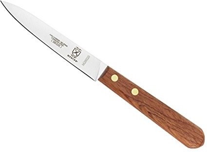 Mercer Culinary Praxis Paring Knife with Rosewood Handle, 4 Inch, Wood