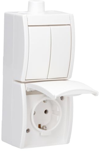 Busch-Jaeger 2601/5/20EW-54-503- Presa Schuko con interruttore a bilanciere