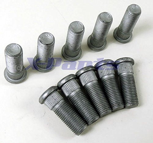 X-Parts 10er Satz Stehbolzen 40mm, M14 x 1,5, Zylinderkopf, Legierter Stahl, Bolzen, Radbolzen, Radnabe Hinterachse, VW Bus T2 / T3