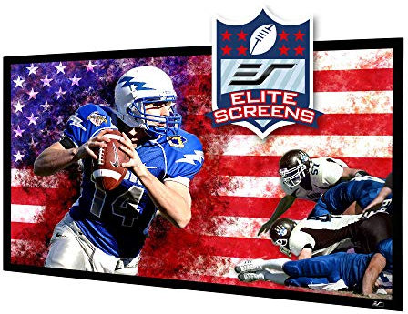 Elite Screens 135 Fixed Frame Projector Screen, Wall Mount, ISF Certified CineWhite UHD-B, Works with Standard, Short Throw & UST Projectors, SF135HW2