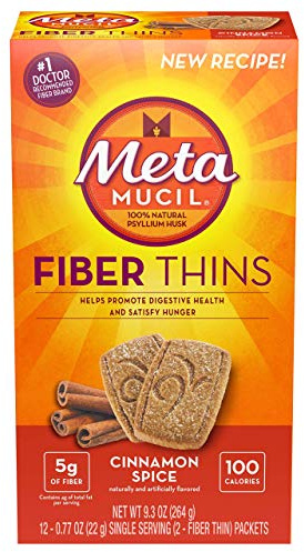 Metamucil MultiGrain Fiber Wafers Cinnamon Spice - 12ct