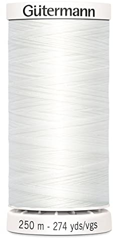 Gutermann Sew-All Thread 274yd, Nu White